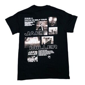 Jake Miller T Shirt S Black Note To Self Tour Merch 2023 Double Sided NEW‎